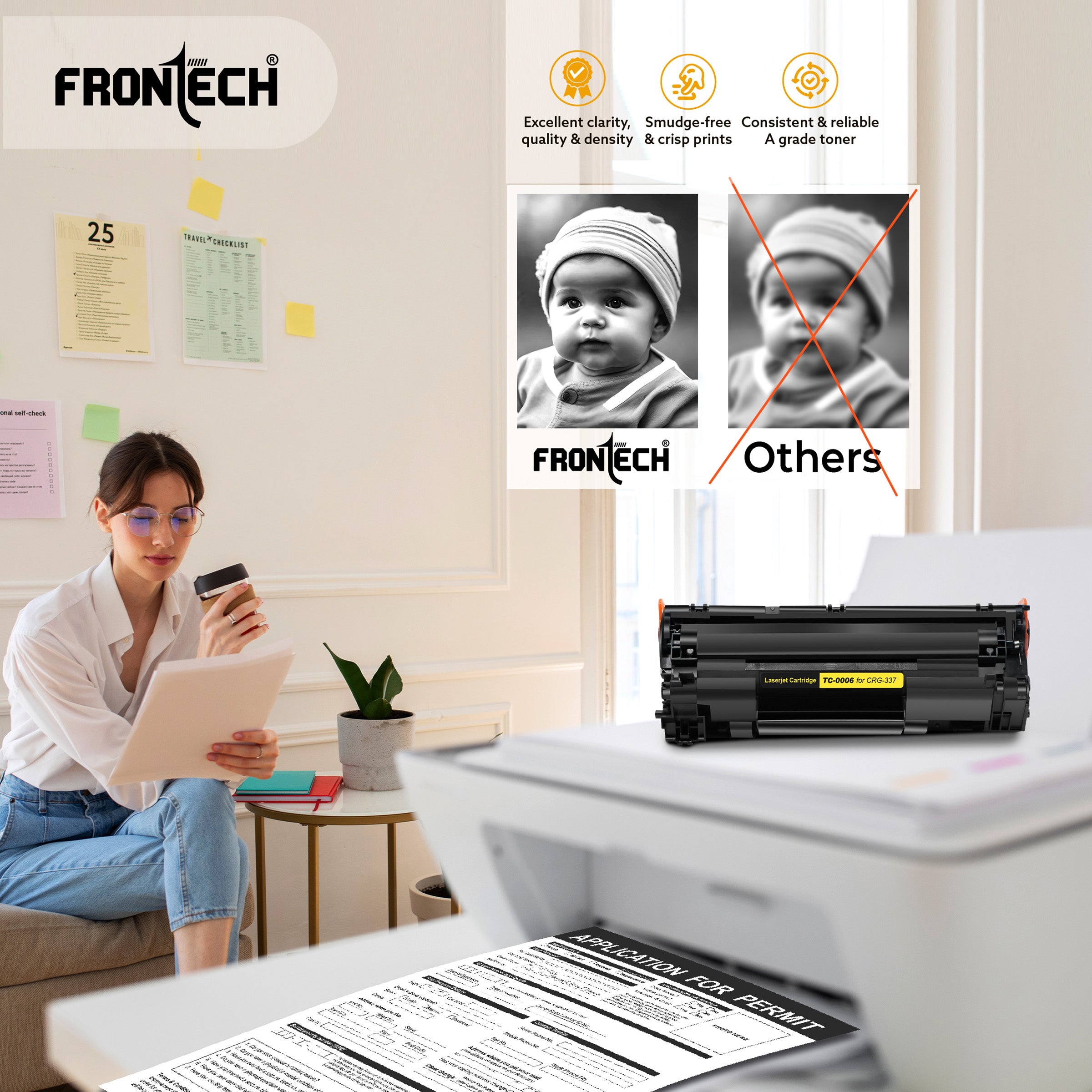 Frontech CRG-337 Toner Cartridge | Compatible with Canon MF232w-LBP223d Series (TC-0006) Frontech CRG-337 Toner Cartridge | Compatible with Canon MF232w-LBP223d Series (TC-0006)